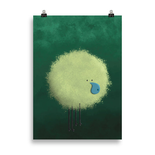 Grüner Bloop Poster