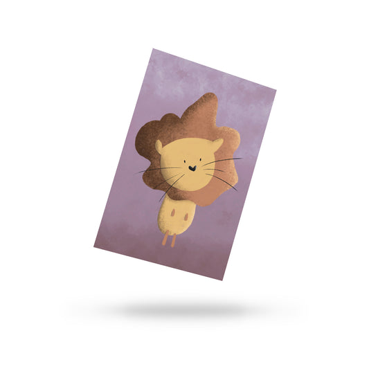 Löwen Postkarte