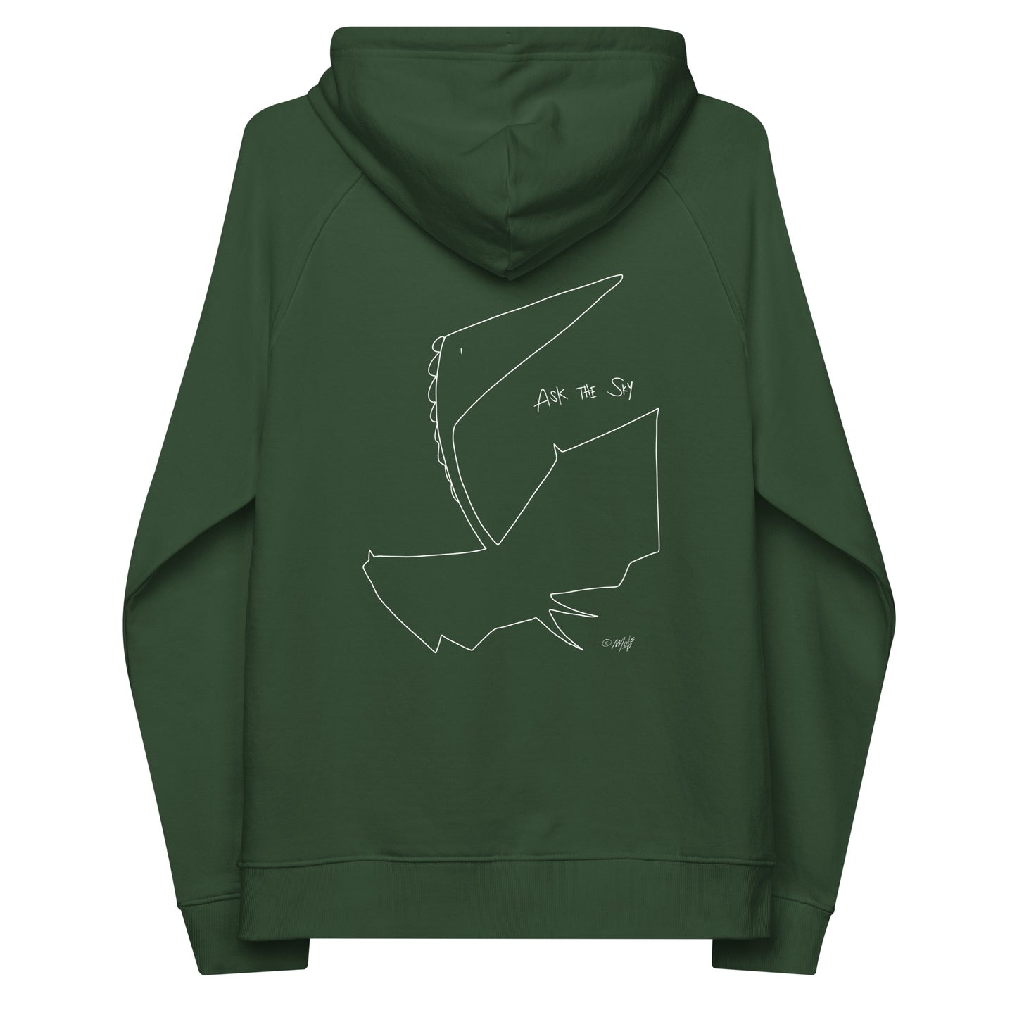 Mobs Ask The Sky Dino Unisex Bio-Hoodie