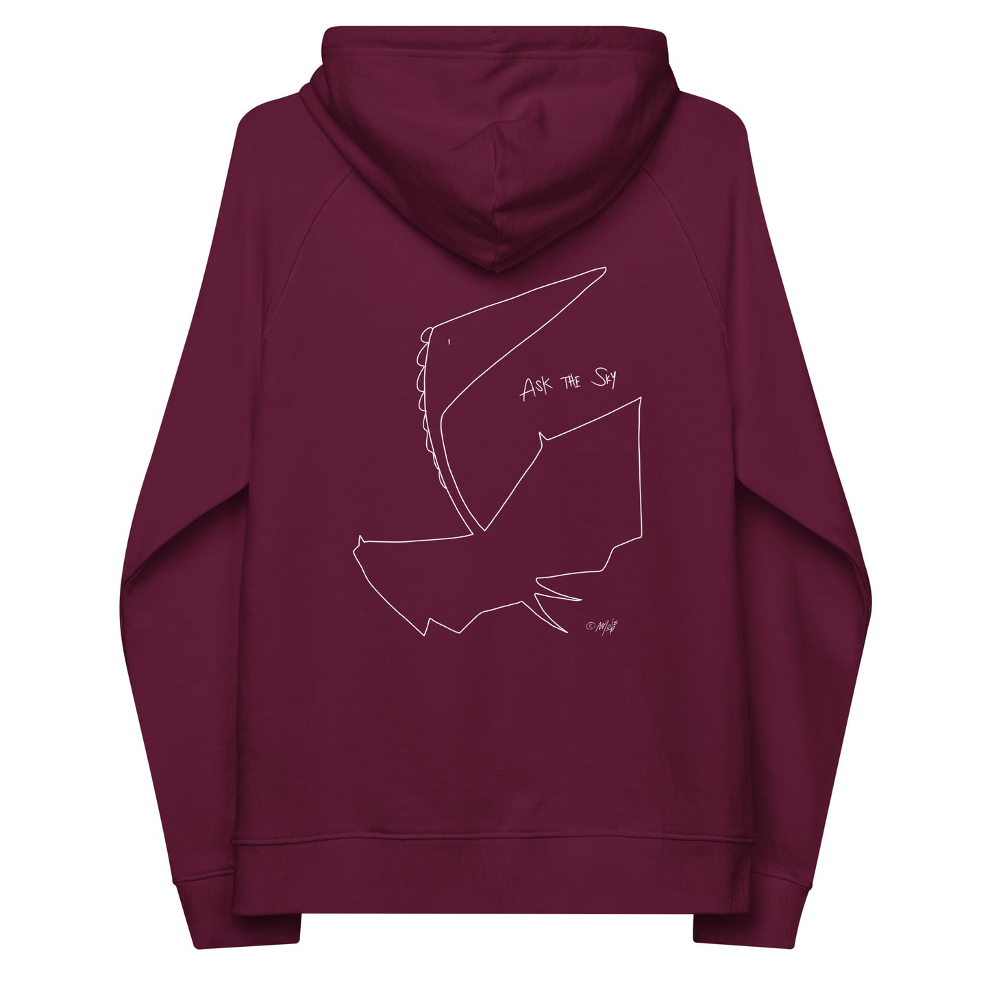 Mobs Ask The Sky Dino Unisex Bio-Hoodie